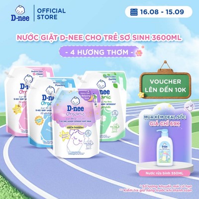 Nước giặt quần áo em bé D-nee 3600ML
