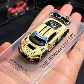 Xe mô hình KILOworks 1/64 AUDI R8 lms GT3 EVO II TBC.KLW0036-17 Milk White