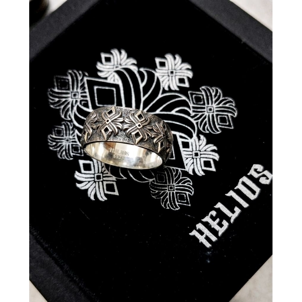Helios  Nhẫn bạc S925 Lotus size 8 ( tặng kèm hộp gỗ )