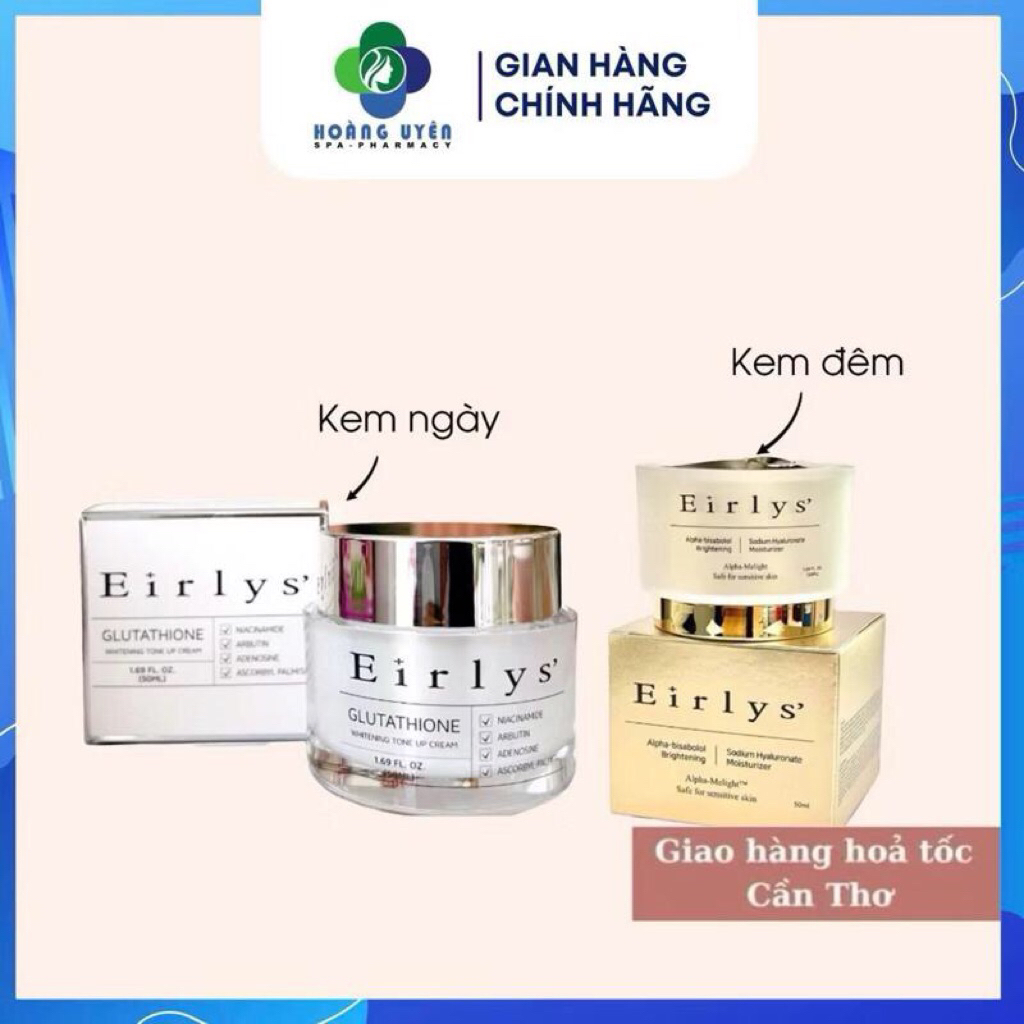 Kem Dưỡng Trắng Da Nâng Tone Eirlys’ /Ban Đêm Eirlys' Glutathione Mờ Thâm Nám, Tàn Nhang 50ml