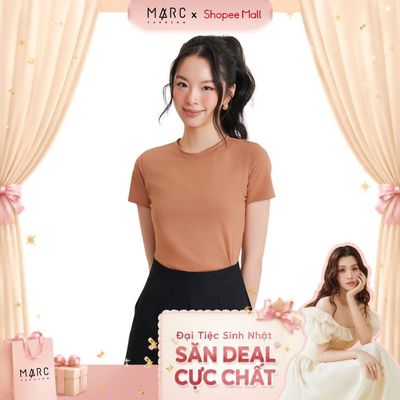 MARC FASHION Áo thun nữ tay ngắn basic CBGN068822