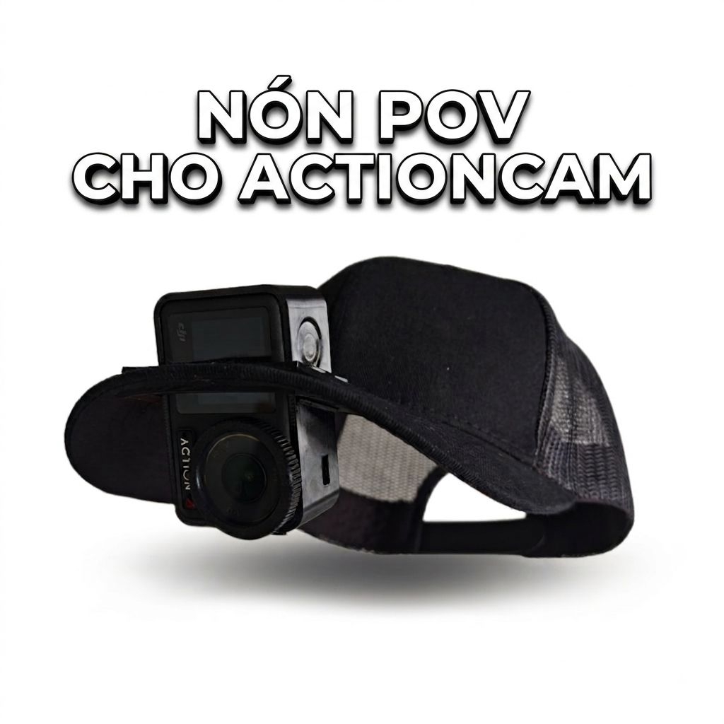 Nón lưỡi trai kèm khung POV cho DJI Action 3/4/5/6