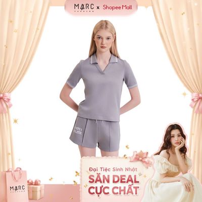 MARC FASHION  Quần Short Thun Rút Dây In Chữ - CBNH011325
