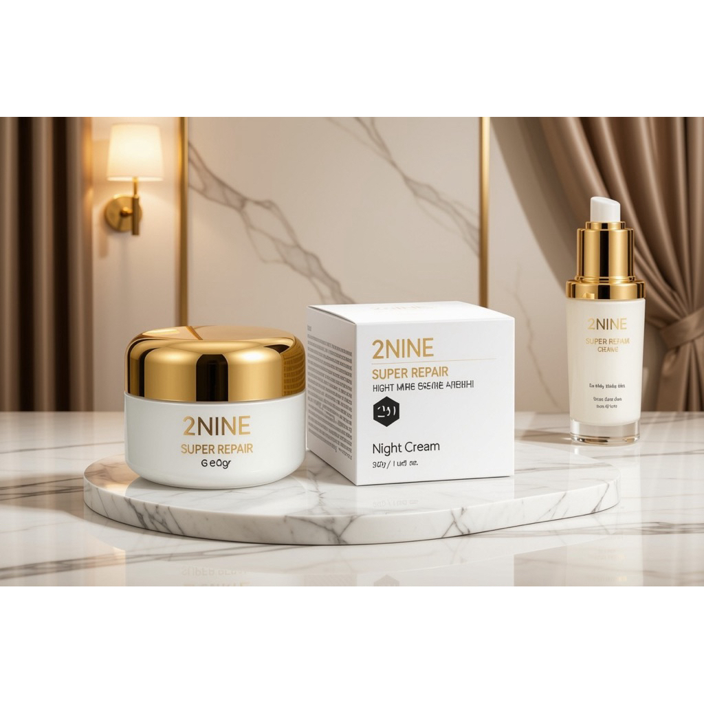 1 sét Kem dưỡng Ngày và Đêm  (2NINE Protection Cream - Kem dưỡng đêm 2NINE Super Repair Night Cream)