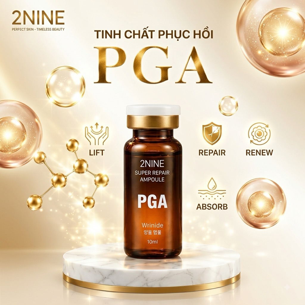 🌿 TẾ BÀO GỐC PGA 2NINE – HỒI SINH LÀN DA SAU MỤN , DƯỠNG ẨM CĂNG BÓNG MÙA HANH KHÔ 🌿