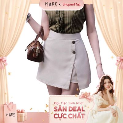 MARC FASHION Chân váy mini skort xẻ tà CBVN022613