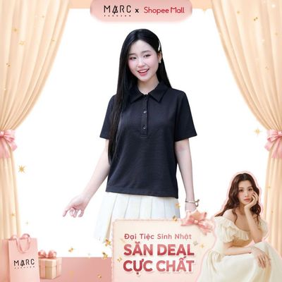 MARC FASHION Áo Thun Polo Dệt Kim - CBAT102530