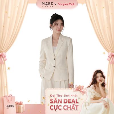 MARC FASHION_Áo blazer dáng suông tay dài_CBAV052614