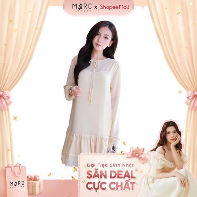 MARC FASHION Đầm Kiểu Nữ Chiffon Tay Dài - CBDN112505