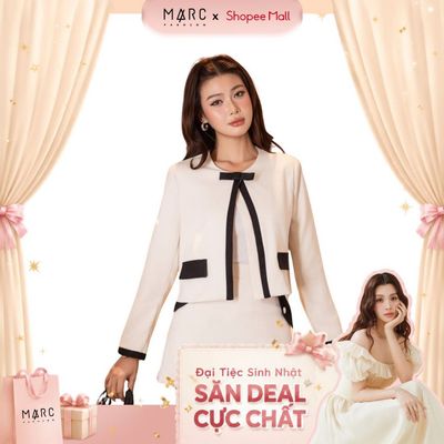 MARC FASHION_Áo blazer dáng crop phối màu_CBAK052608