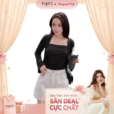 MARC FASHION Set Áo Hai Dây Nhún Ngực Phối Cardigan - CBSE112502