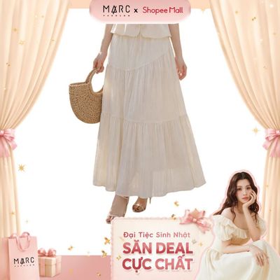 MARC FASHION_Chân váy maxi xoè 3 tầng_CBVD052603