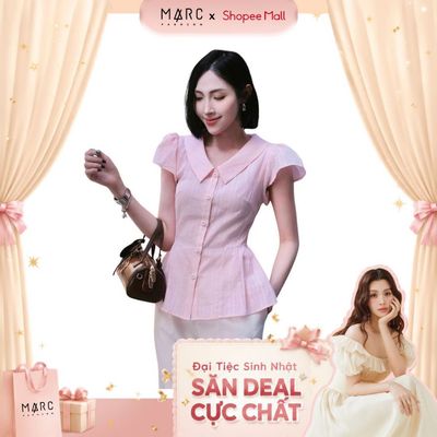 MARC FASHION Áo xô thêu dáng peplum CBAK022646