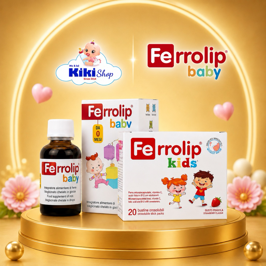 SẮT FERROLIP BABY & FERROLIP KIDS – BỔ SUNG SẮT CHO BÉ ❤️