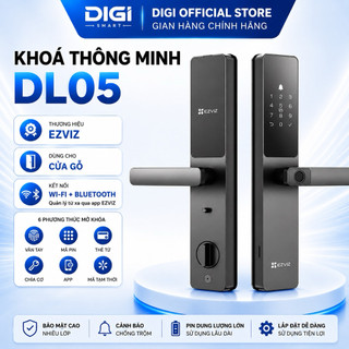 Khóa Vân Tay EZVIZ DL05 Dùng Cho Cửa Gỗ, Tích Hợp Chuông Cửa, Kết Nối Với Camera EZVIZ