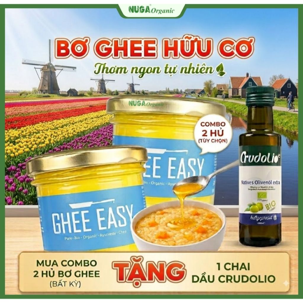 Bơ Ghee hữu cơ (Organic Ghee Butter) - Ghee Easy - 100g & 245g
