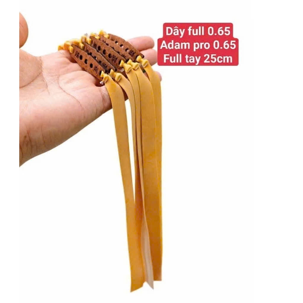 01 ADAM Full tay-com bo 3 dây 5 dây adam pro full tay dài 25cm dây kháng lực cột da nâu chữ tàu