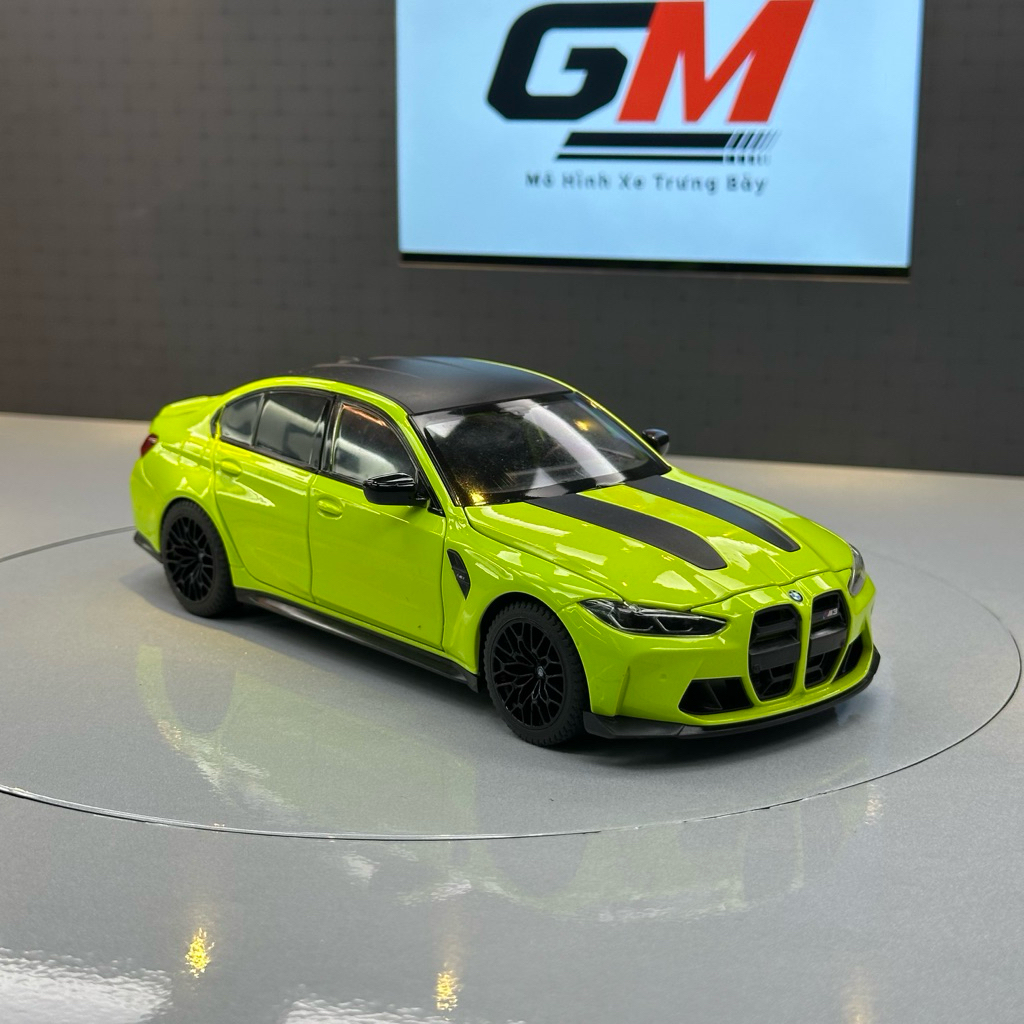GM - Mô hình xe BMW M3 (G80) Sedan 1:24 - Đúc hợp kim mở full cửa trưng bày cao cấp
