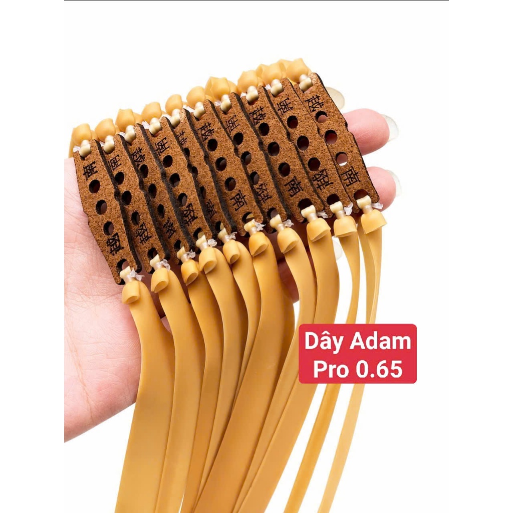 01 DÂY  ADAM PRO 0.65 -  Bộ 5 Dây BỘ 10 DÂY Thun NÁ  ADAM PRO 0.65 KHỔ 130-140-150 dây KHÁNG LỰC bền