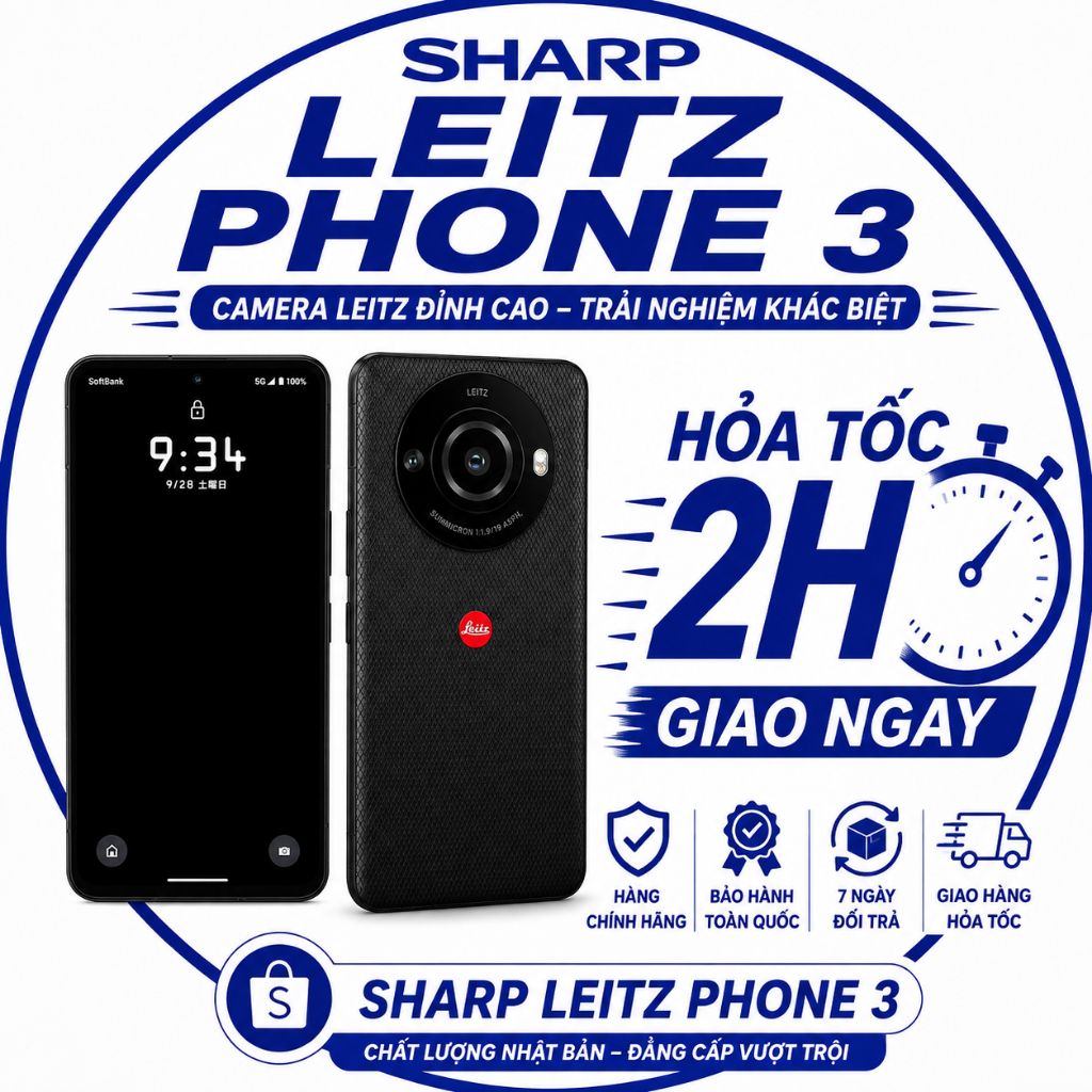điện thoại sharp leitz phone 3 máy đẹp nguyên zin ram 12/512g camera chụp hình siêu đẹp chíp snapdra