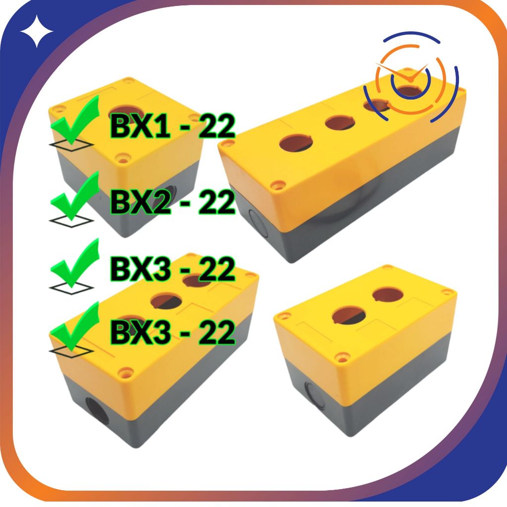 Hộp Nút Nhấn Công Tắc Đèn Phi 22 BX1-BX3 Chống Nước Chống Bụi – Hộp Nút Nhấn Điều Khiển
