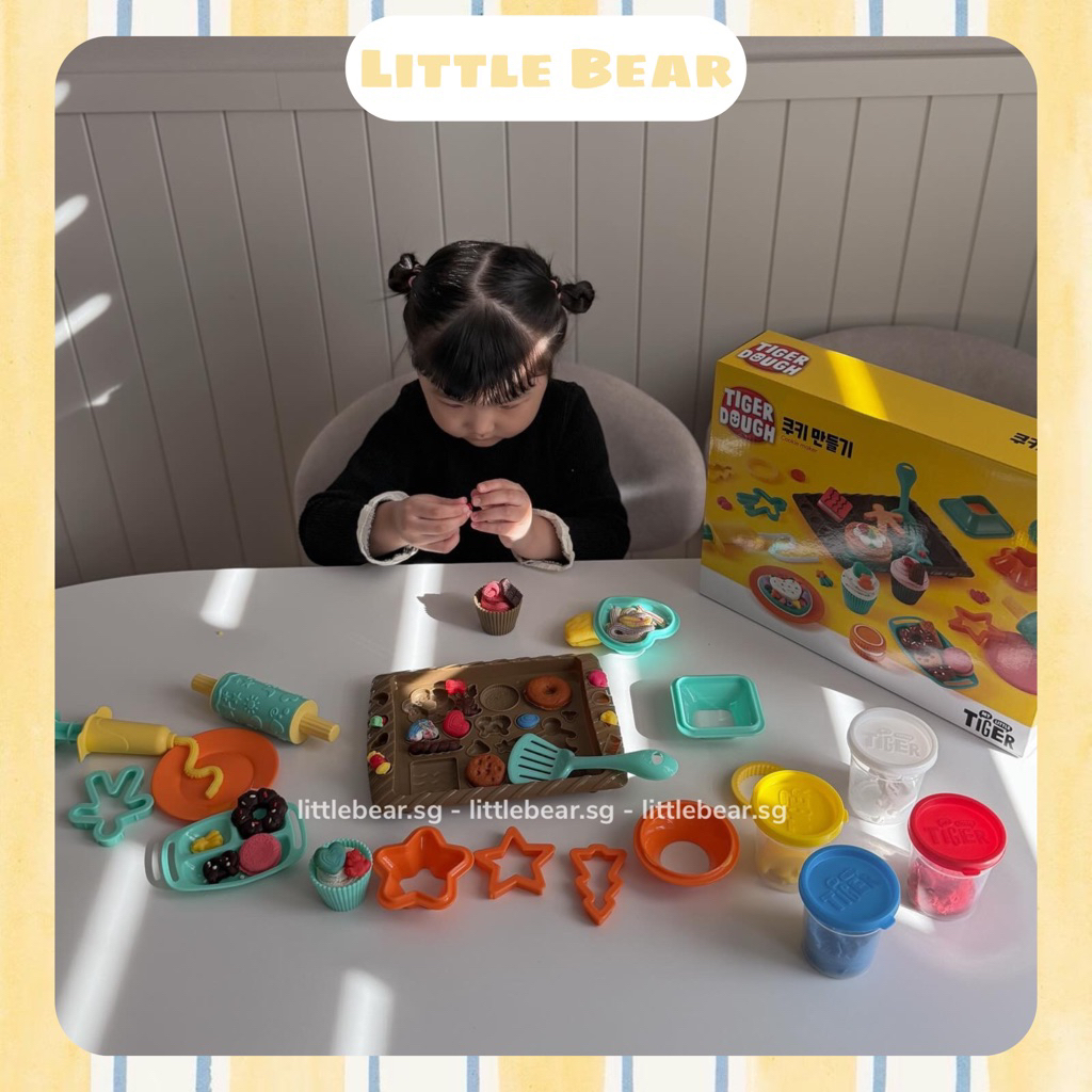 Bộ Đất Sét Đất Nặn Chủ Đề Cookie Maker Tiger Dough My Little Tiger Hàn Quốc
