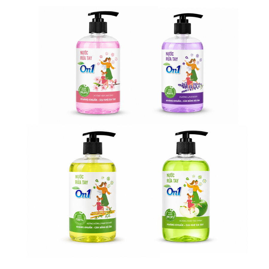 Nước Rửa Tay On1 500ml Chai Tròn