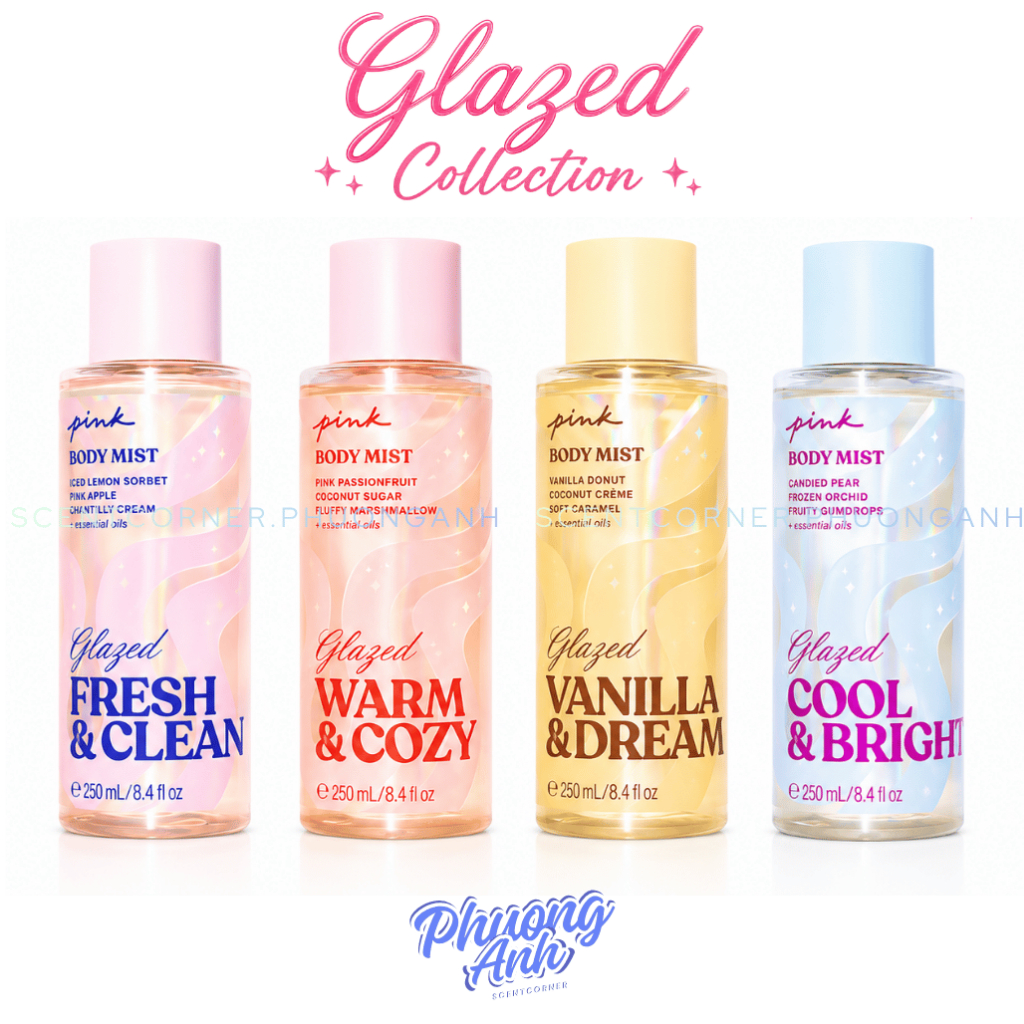 [ Mini để thử mùi ] GLAZED Warm & Cozy | Fresh & Clean | Cool & Bright - Xịt thơm Body Mist