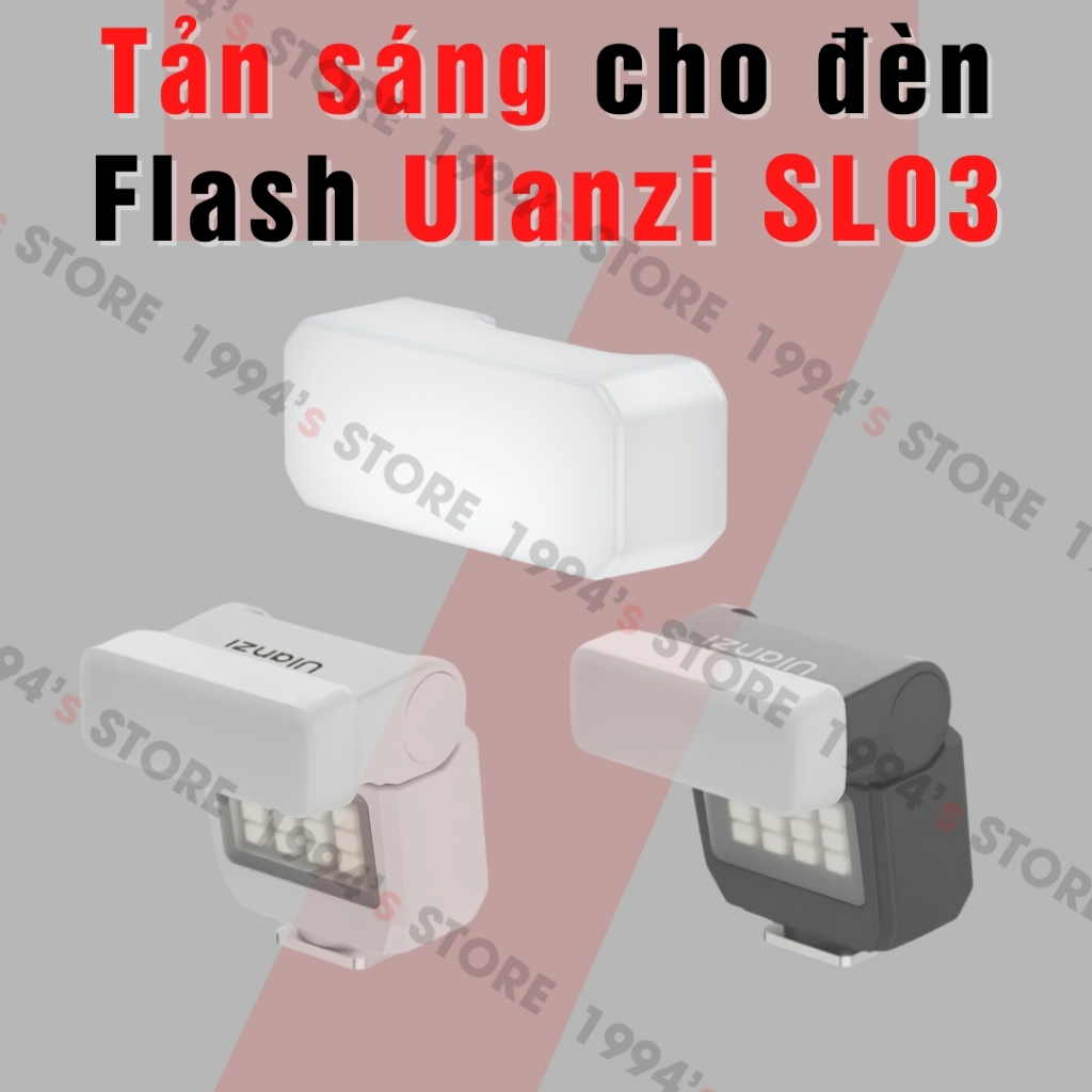 Tản sáng cho đèn Flash Ulanzi SL03 chính hãng - Không bị hở sáng - Giảm chói, giúp ánh sáng mềm hơn