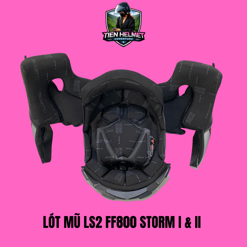 Lót mũ bảo hiểm Fullface LS2 FF800 Storm I & II (ECE 22.05 và ECE 22.06 ) - Tiên Helmets
