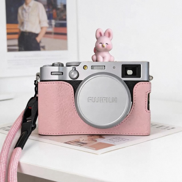 [SẴN] BAO DA HALF CASE da PU Fujifilm 𝐗𝟏𝟎𝟎𝐕𝐈 - Vỏ ốp Máy Ảnh