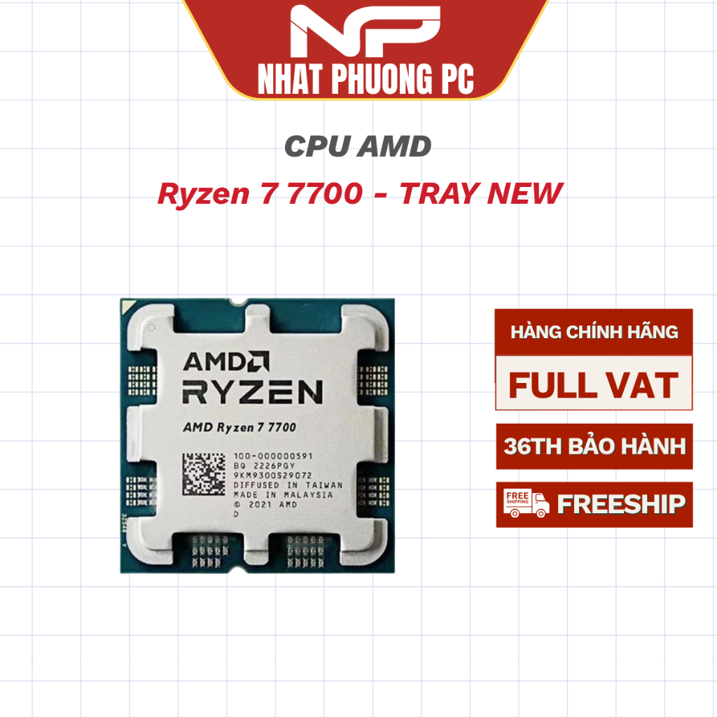 CPU AMD RYZEN 7 7700 - TRAY