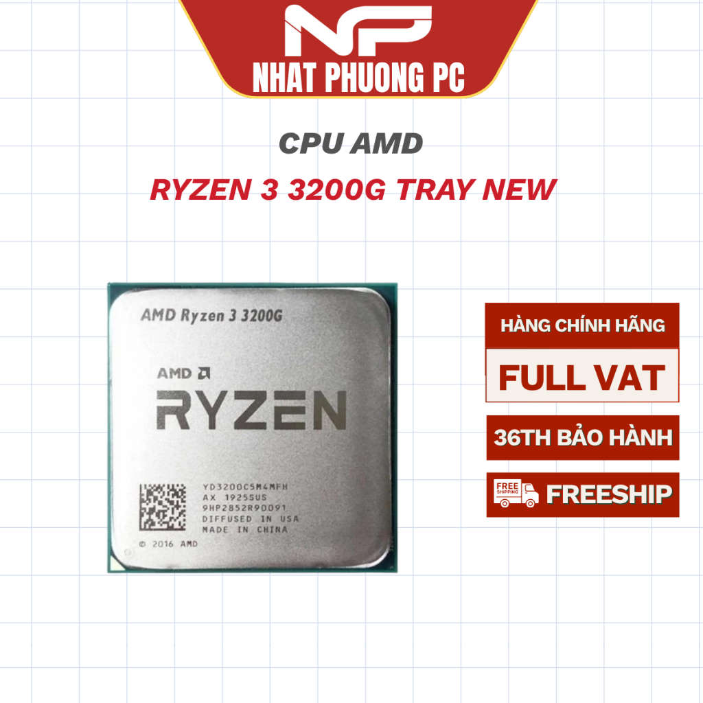 CPU AMD RYZEN 3 3200G TRAY NEW