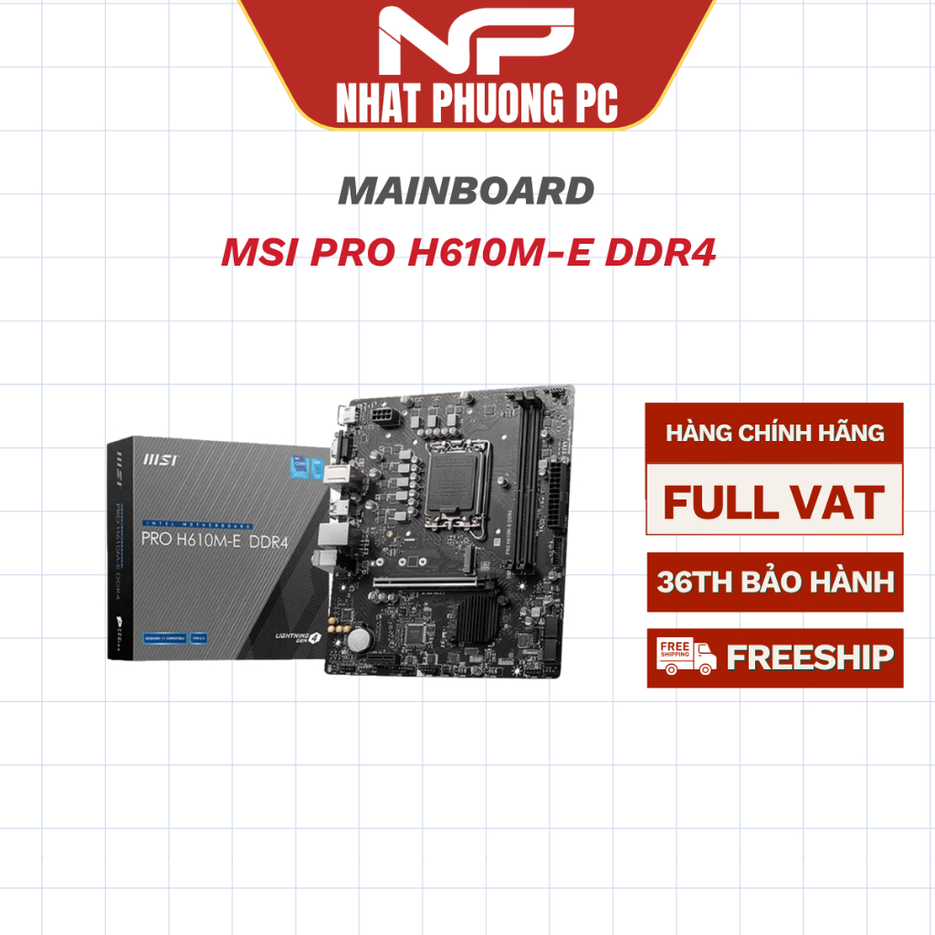 MAINBOARD MSI PRO H610M-E DDR4