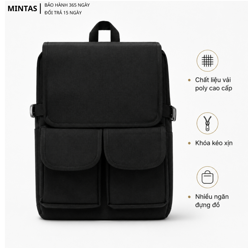 Balo nam nữ thời trang MT615 chất liệu canvas trượt nước cao cấp. Cặp Balo Thiết kế tối ưu đựng được