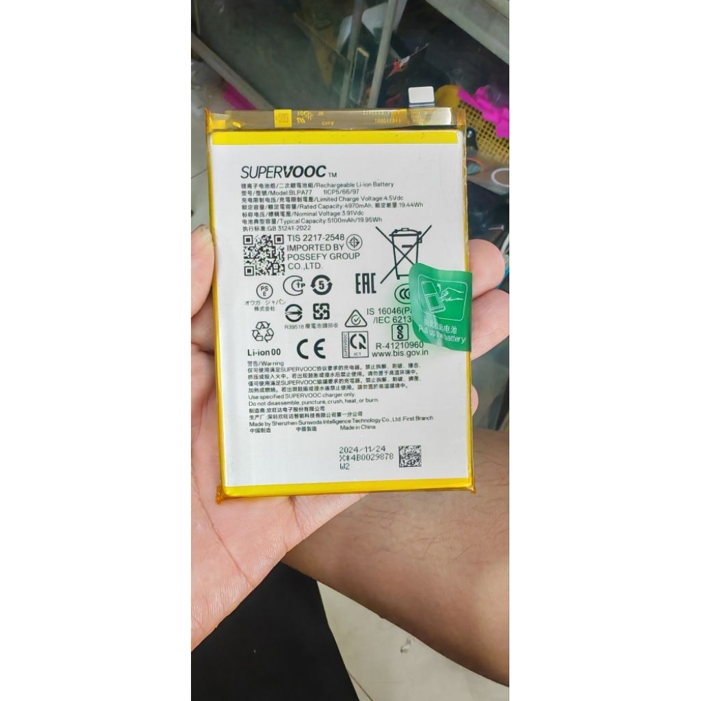 pin oppo a3x model: blpa77 rin cũ tháo máy, 120k ở T Plus Mobile 320 Ng.Trãi