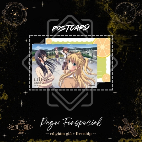 [CHỈ PHỤ KIỆN] Postcard - Citrus - Tập 2 - Bản Đặc Biệt - Đánh Dấu Trang - F Bookmark