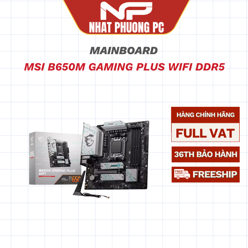 MAINBOARD MSI B650M GAMING PLUS WIFI DDR5