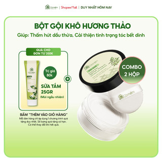 Combo 2 Gội Khô Hương Thảo Sạch Dầu Ngăn Bết Giúp Phồng Tóc Cỏ Mềm