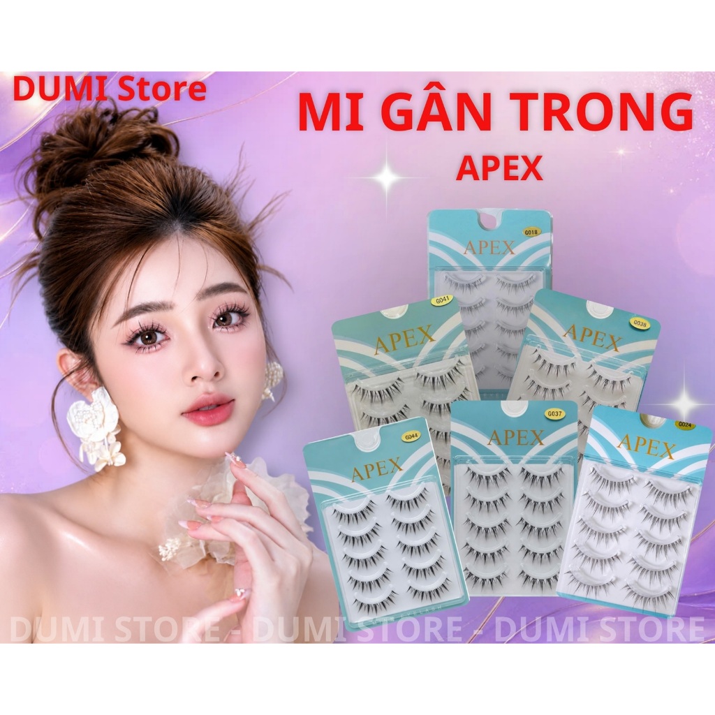 Rẻ Vô Địch] Lông Mi Giả Gân Trong, Mi Gân Trong APEX Cao Cấp 6 mã hot nhất - DuMi Store