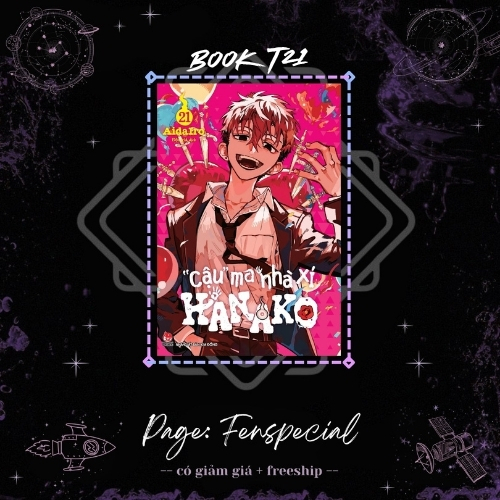 Đánh Dấu Trang - "Cậu" Ma Nhà Xí Hanako - Tập 21 - Bản Thường - Đánh Dấu Trang - F Bookmark