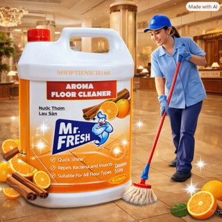 🌸 nước lau sàn mr.fresh hương cam quế – sạch bóng, thơm lâu, cho không gian luôn tươi mát