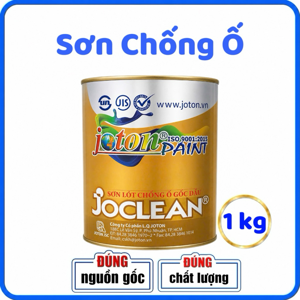 Sơn Chống Ố JOTON ( lon 1kg ) - Ngăn ngừa vết ố loang màu & Thấm ngược hiệu quả