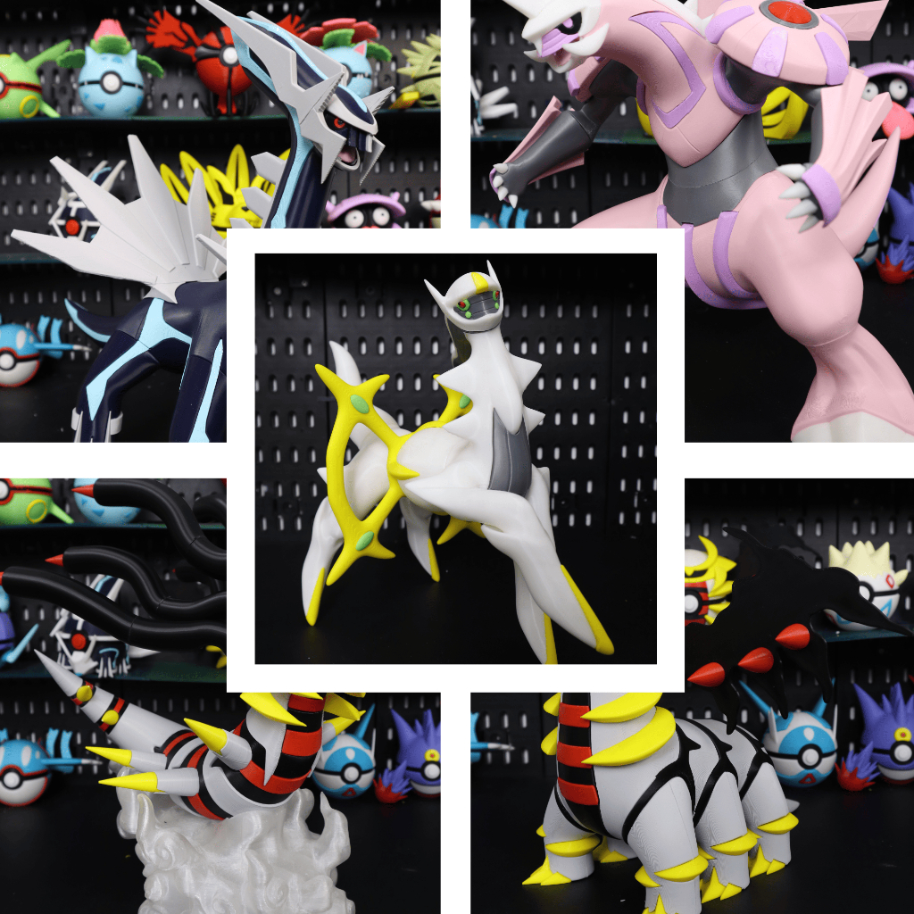 Mô hình Pokemon bộ ba sáng tạo Giratina - Palkia -Dialga và Arceus