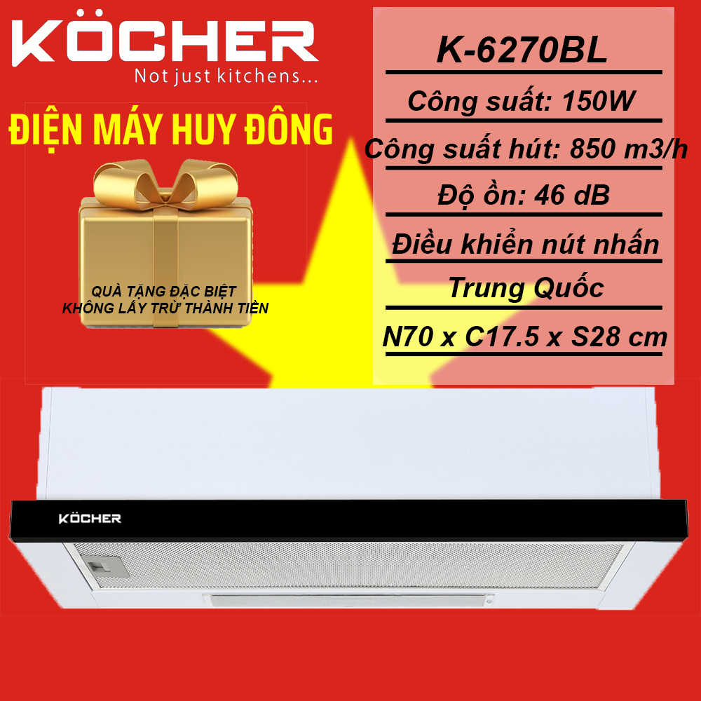 MÁY HÚT MÙI KOCHER K-6270BL