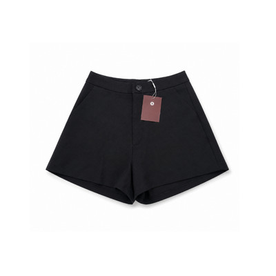 TUBYCATU Quần Short Nữ Cạp Cao Gina Ống Rộng Thanh Lịch Tôn Dáng