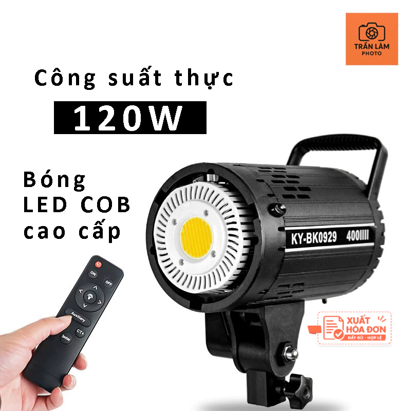 Đèn Studio BK0929 (công suất thực 120W) chuyên livestream, quay video chụp ảnh