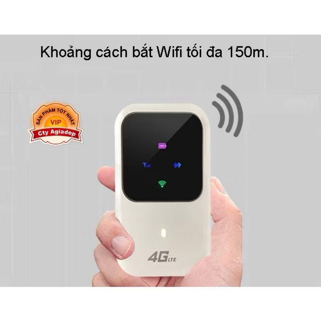 Củ phát sóng WIFI DI ĐỘNG từ SIM 4G 5G cho oto khách, vùng sâu xa, ko muốn đi dây, tàu thuyền, cấp m