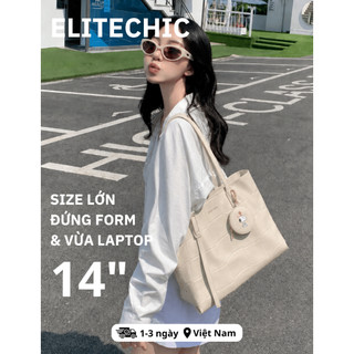 [Sẵn Giao] Túi Tote Công Sở Đi Học Đựng Laptop Tài Liệu Sách Vở Cỡ Lớn Cho Nữ Mẫu Mới