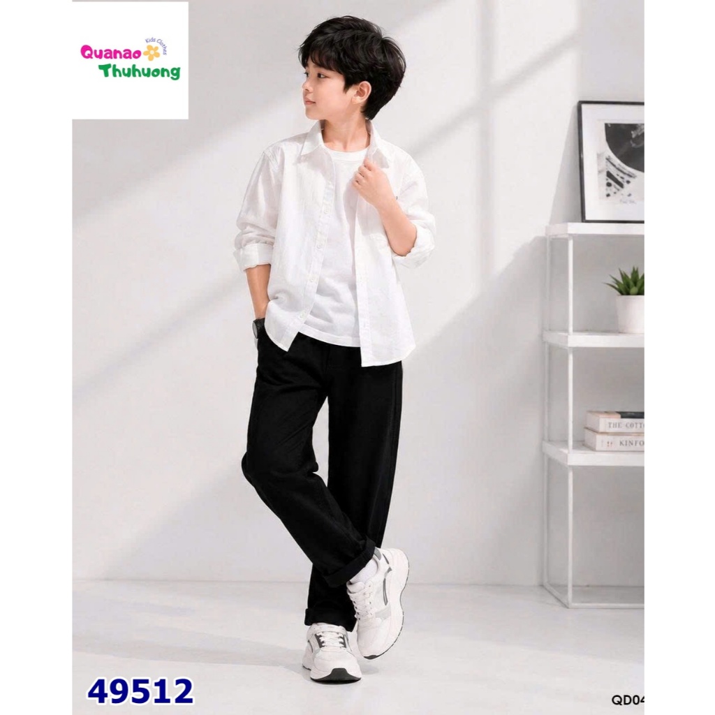 Quần kaki dài B2Kid màu đen